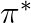 \pi^*